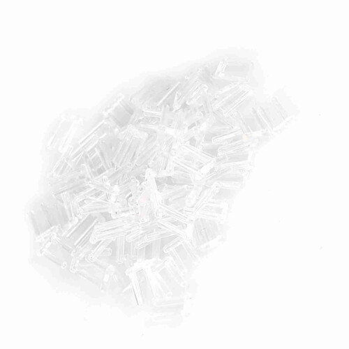 100x Plastic Compression Sleeves Rimless Glasses 1.5*0.8*7.0mm 2