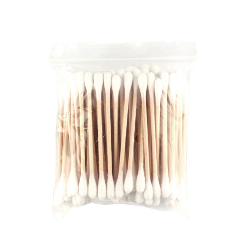 80 Stück Doppelkopf-Wattestäbchen aus Holz 2