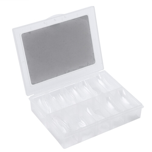 120pcs Dual System Extension False Nail Tips 12 Sizes with Lines