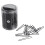 300 Stück Wellen-U-Haarclips Styling-Tools (Schwarz S) 1