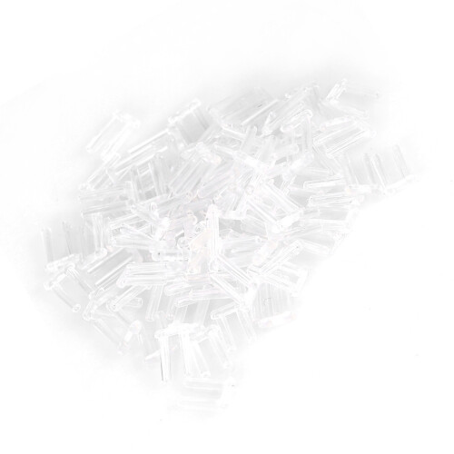 100x Plastic Compression Sleeves Rimless Glasses 1.4*0.8*7.0mm 1