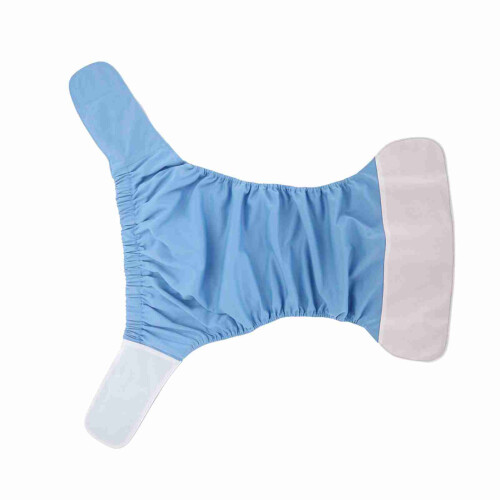 Adult Cloth Diaper Reusable Washable Adjustable Blue 1