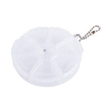 Mini 7 Dagen Pillendoos Organizer Ronde Tablet Holder
