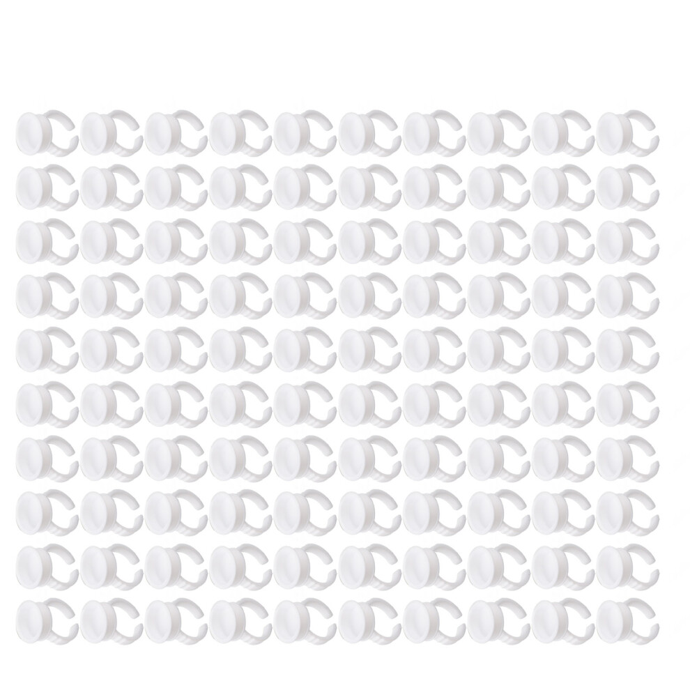 100pcs Disposable Glue Ring Pallet Holder for Eyelash Extension