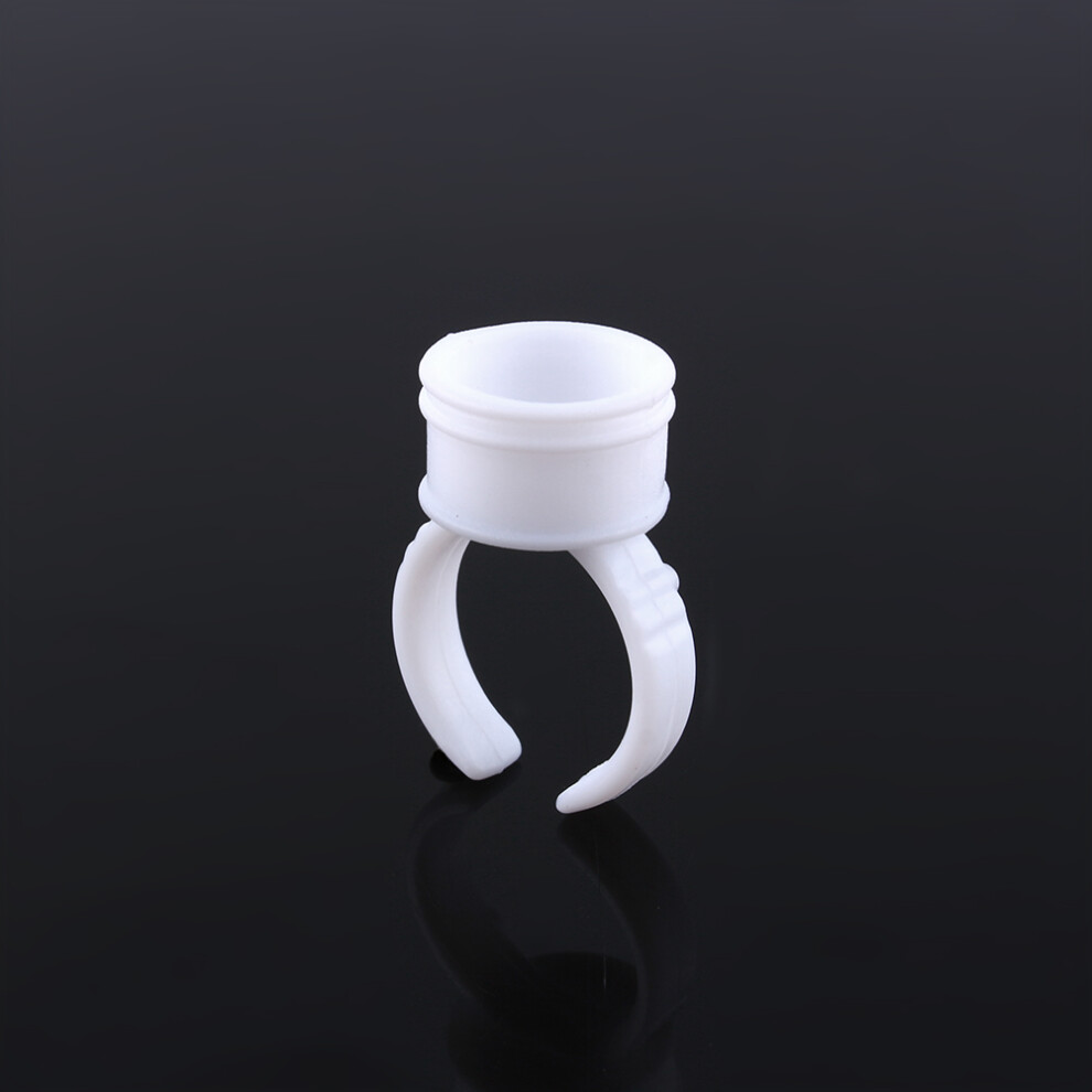100pcs Disposable Glue Ring Pallet Holder for Eyelash Extension