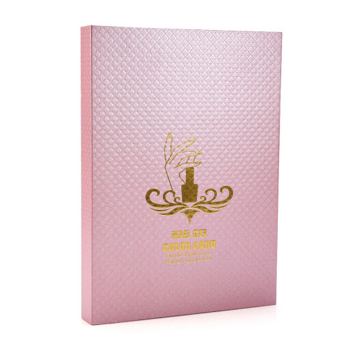 216-farbiges Nagellack-Farbkarte-Displaybuch Pink 1