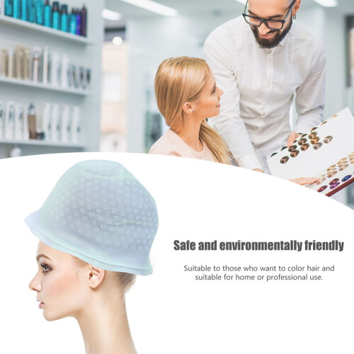 Silikon-Gel-Haarfärbekappe Highlighting-Tool Blau 2