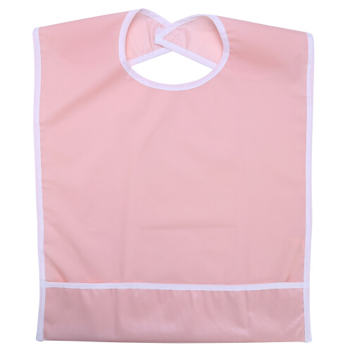 Waterproof Adult Bib Orange Pink