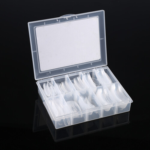 120pcs Dual System Extension False Nail Tips 12 Sizes with Lines 1