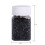 500 Stk Schwarze Silikon-gefütterte Haar-Extension-Beads 4