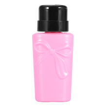230ML Plastic Nail Art Pump Dispenser Polish Remover Bottle Pink