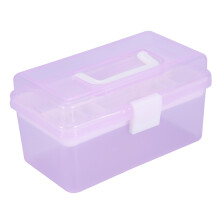 Multifunctional Nail Art Manicure Tools Storage Box Purple S