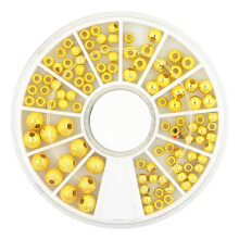 3D-Nail-Art-Aufkleber mit Kupferperlen für DIY-Maniküre