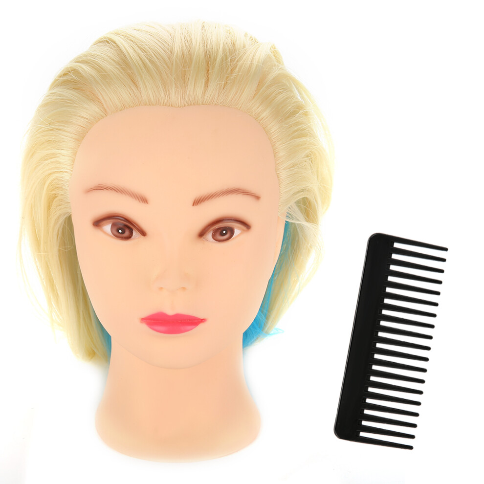 Unisex Female Realistic Mannequin Head Hairdressing Practice Doll With Comb