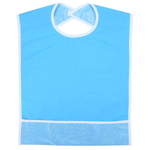 Waterproof Adult Bib Sky Blue 1