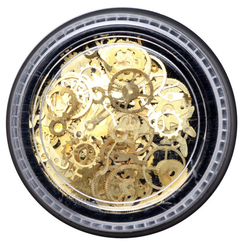 Steampunk DIY Nagelkunst Ornament Patch Goud