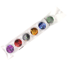 6 kleuren glitter pijl nagelstickers sequins DIY