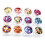 12 Farben Glitzer Rund Nail Art Aufkleber 1