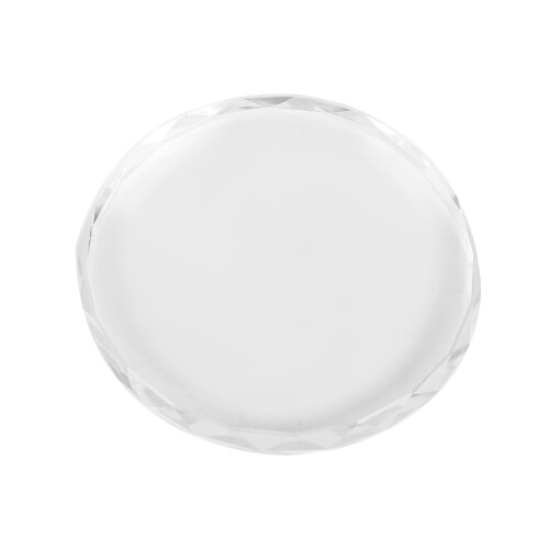 Transparente Glas Nagelkunst Palette Rund