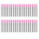 50x Disposable Eyelash Brush Mascara Black Rose Red 1