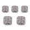 Legering Valse Teennagels Tips DIY Nagelkunst Witte Steen 1