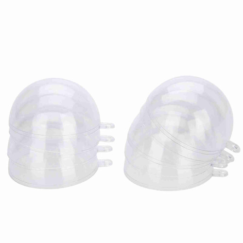 20x vulbare plastic kerstballen 8cm 1