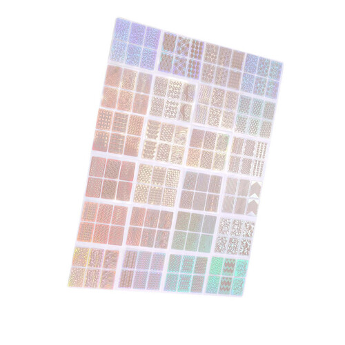 24 Sheets Hollow Transfer Nail Art Stickers Decals 2