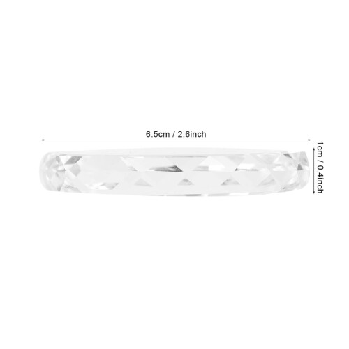 Transparente Glas Nagelkunst Palette Rund 1