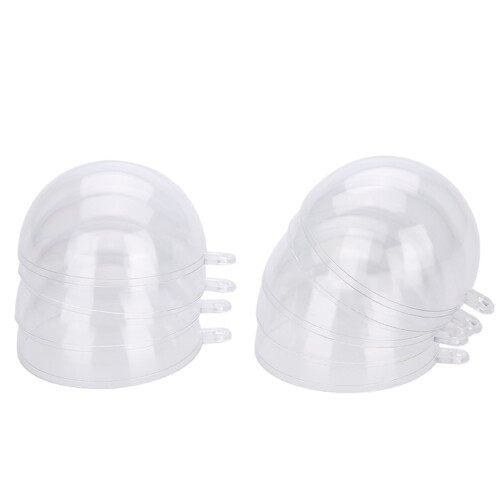 20x transparante plastic kerstballen 10cm 1