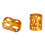 100x Bunte Haarflecht-Ringe Dekoration Gold 3