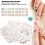 50x Bloemvlinder Nagelwaterstickers 5