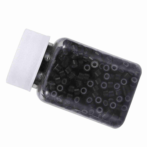 1000 stks siliconen ringen zwart 1