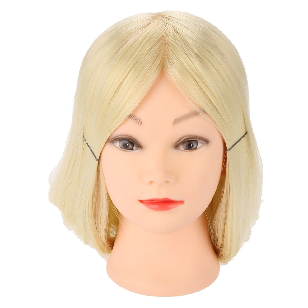 Unisex Hair Styling Practice Hairdressing Training Head Wig Mannequin