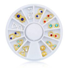 Nail art mixed color 3D rhinestone stickers