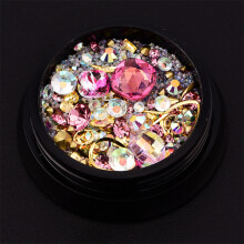 Nagelkunst Perlen Strass AB Bohrer Maniküre Rosa
