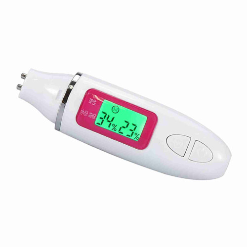 1Stück LCD Hautfeuchtigkeitsmesser Weiß 2