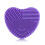 Pulitore pennelli trucco silicone portatile viola 1