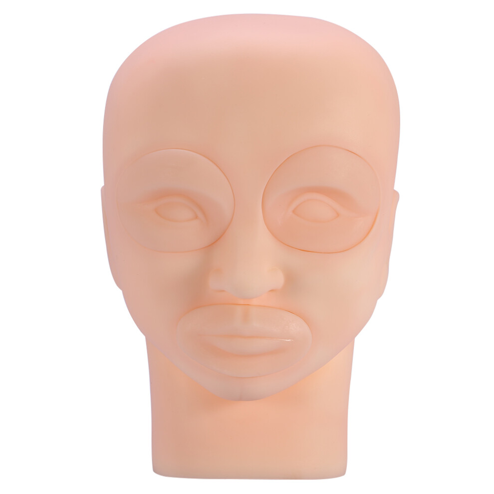 Removable Silicone Makeup Eyebrow Lip Practice Mannequin Head