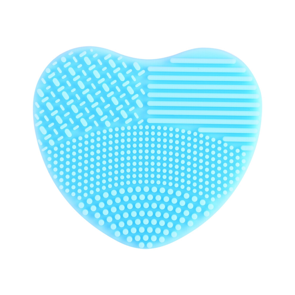 Silicone Makeup Cleaner Cosmetic Foundation Powder Scrubber (Blue) 461605245553