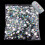 1000Stk/Beutel 4mm Harz-AB-Drillperlen, Strass-Flachboden-Deko 1