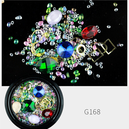 Nagelkunst Strass AB Bohrer Hohl Niet Perlen DIY G168