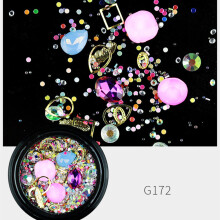 Nagelkunst Strass AB Bohrer Hohl Niet Perlen DIY G172