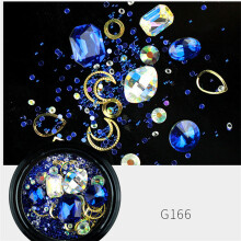 Nagelkunst Strass-Drills, hohle Nieten, DIY G166