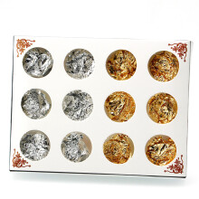 2 Kleuren Nail Art Glitter Tin Foil Sticker UV Gel