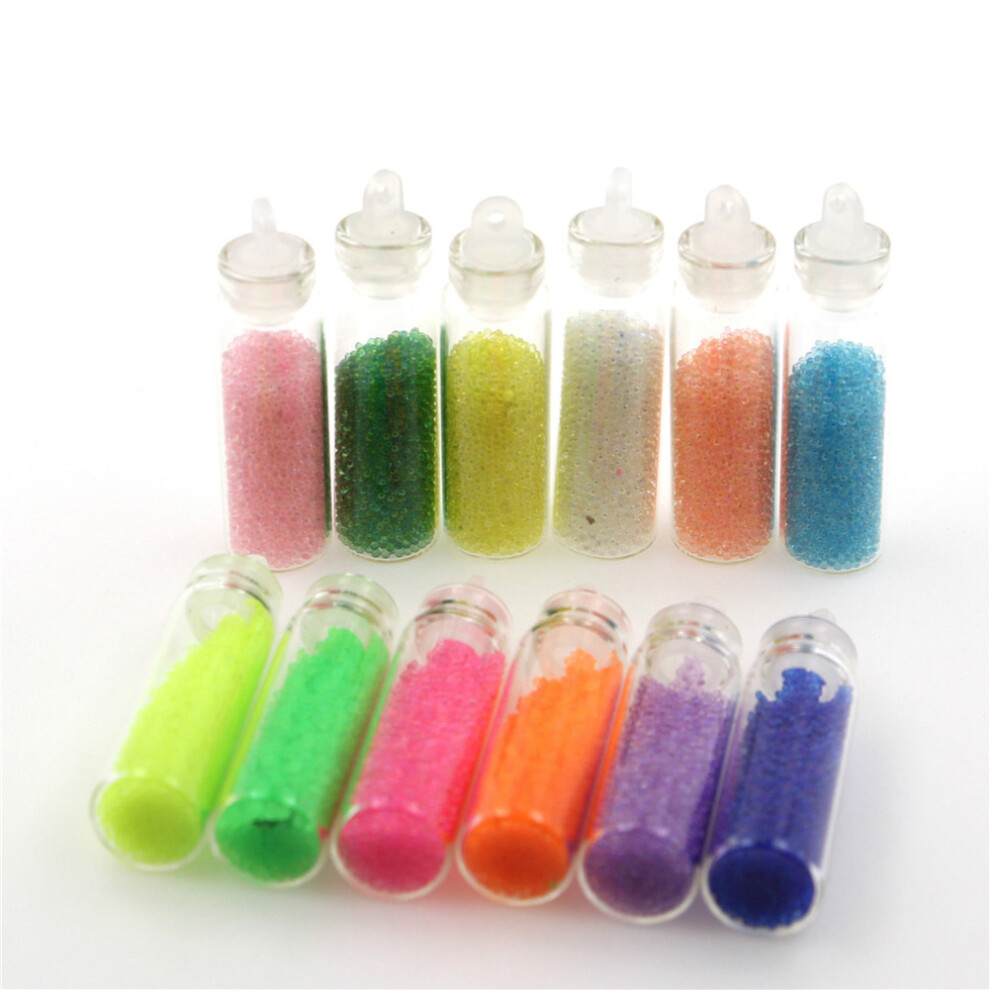 12 Colors Caviar Mini Beads DIY Nail Art Decoration Manicure A Type