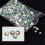 1000Stk/Beutel 4mm Harz-AB-Drillperlen, Strass-Flachboden-Deko 4