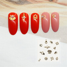 3D Metall-Nailart-Strass-Aufkleber DIY Maniküre 5003