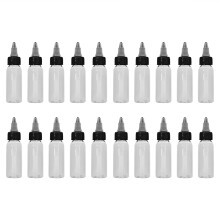 30ml White Twist Cap Empty Plastic Tattoo Ink Bottle 20Pcs