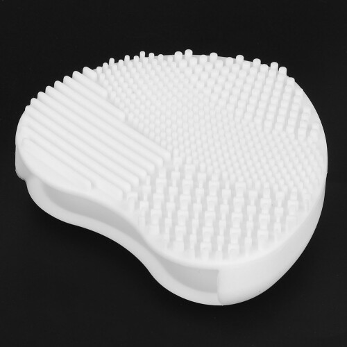 Makeup Brush Cleaner Silicone Foundation Powder Scrubber White 2