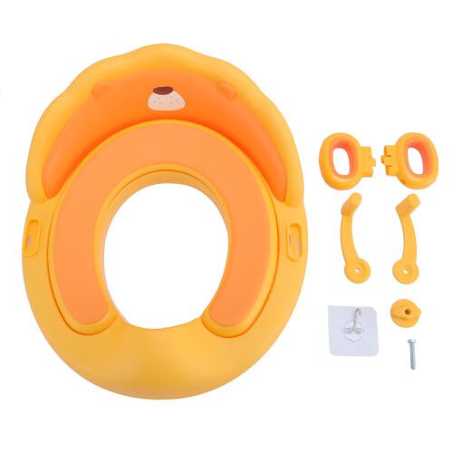Baby potty seat soft handles splash guard portable